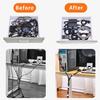 IFNOW Hook and Loop Tape 32FT Reusable Fastening Tape Cable Ties Double-Sided Hook-and-Loop Cable Management Tie (Black, 0.8IN) view 4