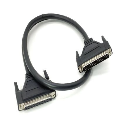 Elecbee DB62 Female Plug to DB62 Male Plug with Cable 20cm, Used in Computer and Industrial Applications for Data Transfer or Connection to Various Peripherals or Devices