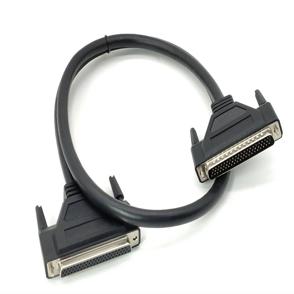 Elecbee DB62 Female Plug to DB62 Male Plug with Cable 20cm, Used in Computer and Industrial Applications for Data Transfer or Connection to Various Peripherals or Devices