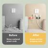 4 Pack Cord Organizer for Appliances, Adhesive Rotatable Cable Winder Bundlers Hider Wrapper Holder, Wire Keeper, Tidy Wrap for Cable Management with Home, Kitchen, Bathrooms, Offices (orange) view 2