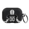 Custom Football Jersey Case for Apple Airpods - Add Your Name Number Best Personalized Case Compatible with Airpods Football Fan view 1