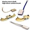 MEIMRSHLY Copper nickel plating on brush holder surface 16 * 8mm marine tail shaft grounding silver carbon brush holder (brush holder 8 * 16mm) view 3