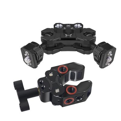 BGNing Motorcycle Bike Handlebar Mount Clip Clamp Anti-Loose Knob Lock Bracket for Action Camera (Type C)