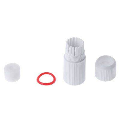 VizGiz 4 Sets RJ45 Waterproof Connector Cap Cover for Outdoor Network IP Camera CCTV Pigtail Cable POE NVR System Connection Lid Adapter Weatherproof Protector (4 Parts/Set), White