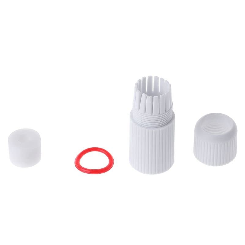 VizGiz 4 Sets RJ45 Waterproof Connector Cap Cover for Outdoor Network IP Camera CCTV Pigtail Cable POE NVR System Connection Lid Adapter Weatherproof Protector (4 Parts/Set), White