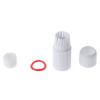 VizGiz 4 Sets RJ45 Waterproof Connector Cap Cover for Outdoor Network IP Camera CCTV Pigtail Cable POE NVR System Connection Lid Adapter Weatherproof Protector (4 Parts/Set), White view 1