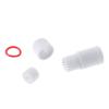 VizGiz 4 Sets RJ45 Waterproof Connector Cap Cover for Outdoor Network IP Camera CCTV Pigtail Cable POE NVR System Connection Lid Adapter Weatherproof Protector (4 Parts/Set), White view 2