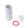 VizGiz 4 Sets RJ45 Waterproof Connector Cap Cover for Outdoor Network IP Camera CCTV Pigtail Cable POE NVR System Connection Lid Adapter Weatherproof Protector (4 Parts/Set), White view 3