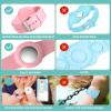 Air tag Wristband Kids(2 Pack) - Soft Silicone Air tags holder for Kids - Lightweight GPS Tracker Holder Compatible with Apple Air tag Watch Band (Blue Gray & Pink) view 4