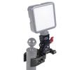 BGNing Super Clamp Articulated Arm Crab Claw 1/4" 3/8" Mounting Holes for Flash Light Camera Tripod Monopod Holder Monitor (Black with Adjustable 1/4 to 1/4 Monitor) view 2