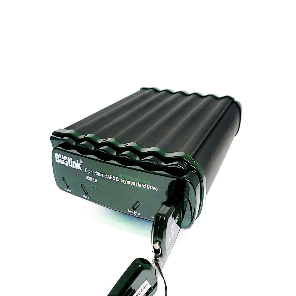 BUSlink CipherShield CSE-4TG1-U3 4TB HDD Mode 0 Encrypted Desktop Drive  256-bit AES Hardware Encryption, FIPS 140-2, USB 3.0, HIPAA, HITECH, FERPA, TAA-Compliant