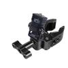 BGNing Super Clamp Articulated Arm Crab Claw 1/4" 3/8" Mounting Holes for Flash Light Camera Tripod Monopod Holder Monitor (Black with 1/4 to 1/4 Monitor) view 4