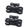 BGNing Ball Head Monitor, D20mm Ball Head Clamp, Anti-drop Handle Adjustable Angle Ball Clamp for Diving Photography (2pcs Black) view 1