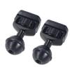 BGNing 3/8 inch 1/4 inch Ball Head, Tripod Ball Head with 3/8" 1/4" Screw Adapter for Magic Hand Bracket Accessories Monitor Rabbit Cage (2pcs 1/4 Inch Allai Positioning Black) view 2