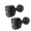BGNing 3/8 inch 1/4 inch Ball Head, Tripod Ball Head with 3/8" 1/4" Screw Adapter for Magic Hand Bracket Accessories Monitor Rabbit Cage (2pcs 1/4 Inch Allai Positioning Black) view 4