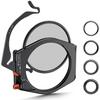 K&F CONCEPT X-PRO Metal Square ND Filter Holder + 95mm Circular Filter + 4 Filter Adapter Rings Kit for Camera Lens view 1
