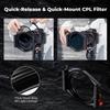 K&F CONCEPT X-PRO Metal Square ND Filter Holder + 95mm Circular Filter + 4 Filter Adapter Rings Kit for Camera Lens view 3