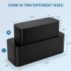 2PCS Black Cable Management Box and 1PCS Over The Door Organizer Bundle view 3