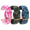 Replacement Bands Compatible with Veryfitpro ID205L Smart Watch Band, Quick Release Soft Silicone Pattern Printed Floral Replacement Band for ID205L, ID205G ID205 ID205U ID205S Smartwatch (3Pack A) view 1
