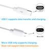 CERRXIAN 0.3m 2 in 1 USB 2.0 Type A to Micro USB and USB Type C Splitter Charging Cable,Multi USB Charging and Data Snyc CableWhite(c+m) view 2
