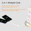 CERRXIAN 0.3m 2 in 1 USB 2.0 Type A to Micro USB and USB Type C Splitter Charging Cable,Multi USB Charging and Data Snyc CableWhite(c+m) view 3