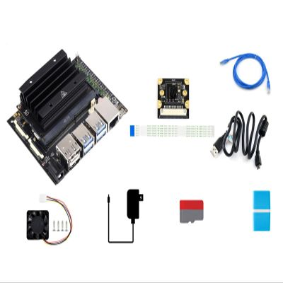 Waveshare Jetson Nano Development Kit, Alternative Solution of B01 Kit B Includes Jetson-IO-Base-A, Nano Module, and Other Accessories (8 Items)