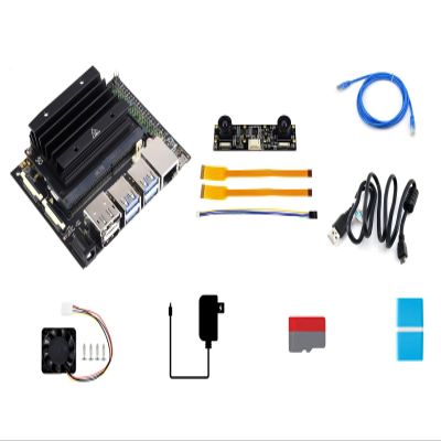 Waveshare Jetson Nano Development/Expansion Kit Alternative Solution of B01-Kit D Includes Jetson-IO-Base-A+Nano Module+Heatsink+Cables+Camera+Cooling Fan+Power Adapter(10 Items)