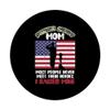 Proud Army Mom Hero Raised Mine Memorial Day Patriotic Women PopSockets Swappable PopGrip view 3