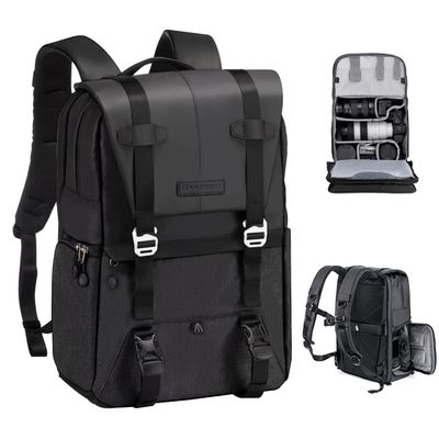 K&F CONCEPT Camera Backpack, Camera Bags for Photographers Dslr Cameras Compatible for Canon Nikon Sony DJI Mavic Drone, 20L Large Capacity Bag Cover 15.6 Inch Laptop Camera Cases with Raincover