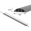 CILSON 11.81" Cord Cover W2.76 H0.79, Grey, Strong Self-Adhesive, Impact, Floor/Wall Cable Protector, Protect Wires & Prevent Cable Trips, Cable Management Solution - Cord Cavity view 2