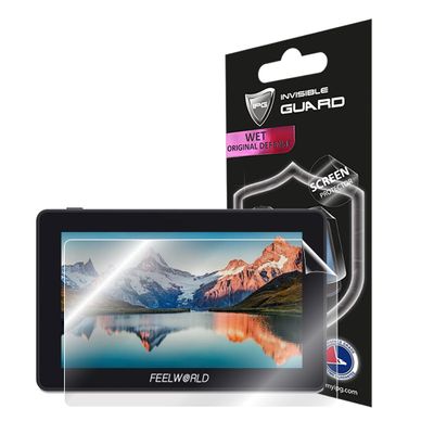 IPG for FEELWORLD F6 Plus 5.5" TouchScreen Camera Field Monitor Screen Protector Invisible Film Guard Cover Free Lifetime Replacement Warranty Bubble -Free for F6 Plus