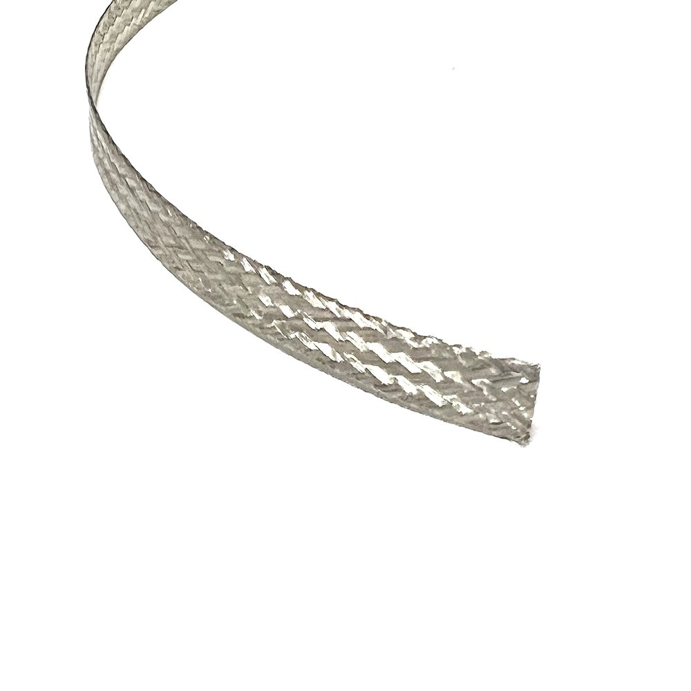 AC/DC WIRE AND SUPPLY Braided Silver Wire Loom Sleeve Sheathing Cover Sharp 1/16 Expandable (10 FT)