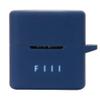 2 Pack DAYJOY Soft Silicone Protective Case Cover Compatible with FIIL CC Nano Earbuds, Protective Skin Sleeve with Carabiner(Black+Blue) view 3