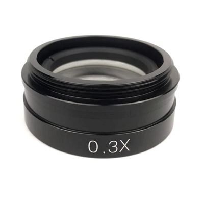 Lab Microscope Slides 0.5X Objective Glass Lens for Industry Video Microscope Microscope Parts (Color : 0.3X)