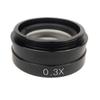 Lab Microscope Slides 0.5X Objective Glass Lens for Industry Video Microscope Microscope Parts (Color : 0.3X) view 1