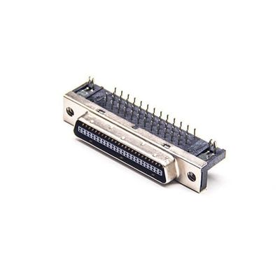 Elecbee 50 Pin SCSI Adapter HPCN 50 Pin Male Angled Connector Through Hole for PCB Mount