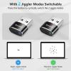 AUEDROT Mouse Jiggler Undetectable Mouse Jiggers USB Mouse Mover with Switch Button, Automatic Mouse Wiggler with 2 Jiggle Modes, Mouse Mover Device, Plug & Play, Keep Computer/Laptop Awake, Black view 2