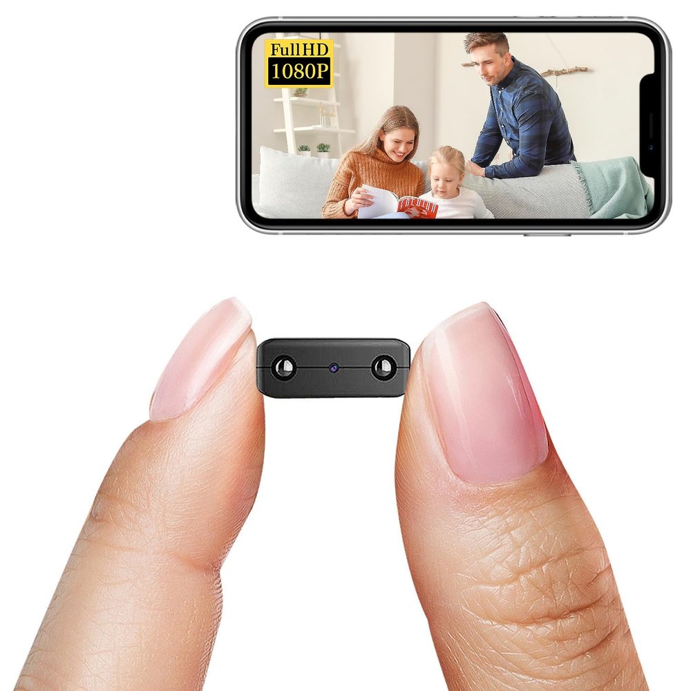 Smallest Wireless Wifi Camera, Hidden Camera Detector,HD1080P Mini Spy Camera,Small Camera,Baby Monitor,Nanny Cam,With Night Vision,Motion Detection, Cloud Storage, Remote Viewing for iOS Android APP