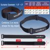 1"x 12"-12 Pack Reusable Fastening Cable Straps with Buckle Adjustable Hook and Loop Securing Strap Multi-Purpose Cinch Strap for Cord Management view 3