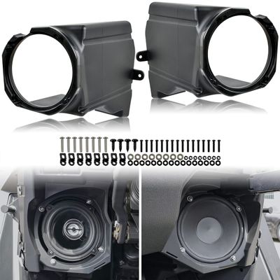 SAUTVS Under Dash Speaker Pods Dashboard Speakers Enclosures Holders for Polaris RZR PRO XP/PRO R/Turbo R 2020-2024 Accessories (2PCS, Support 5" Speakers)