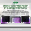 ANBAC Removable Privacy Screen Protector for 12.4 inch Samsung Galaxy Tab S7 Plus (2020) and Galaxy Tab S8 Plus (2022),Tinted Magnetic Private UV Filter,Anti-Fingerprint view 2
