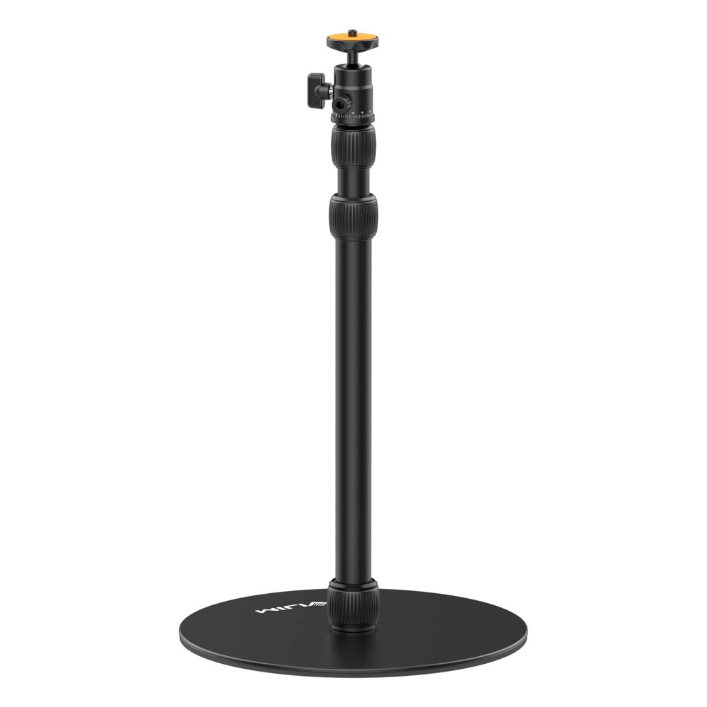 jusmo LS09 Aluminum Projector Floor Stand for Nebula/XGIMI/Other Video Projectors, Mevo Camera Stand, 16.5-34.6inch Adjustable, Compatible with Projector/Camera/Phone/GoPro/Webcam/Lights