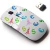 2.4G Wireless Mouse with Cute Pattern Design for All Laptops and Desktops with Nano Receiver - Financial Aggregator glyphable view 1