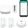 YoLink Home Security System, Wireless Smart DIY Alarm System, with App/Email/Limited SMS Alert, 5 Pieces-Kit (Speaker Hub, Door Window Sensor, Motion Sensor, AlarmFob), 2.4GHz Wi-Fi Required view 1
