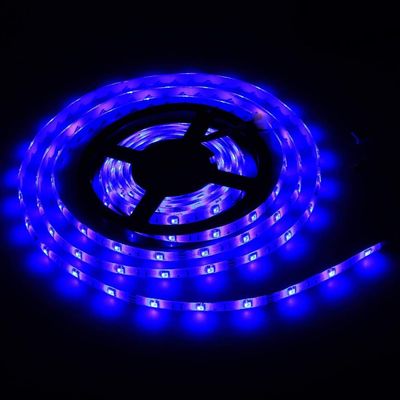 Vrabocry Waterproof Led Strip Lights SMD 3528 16.4 Ft (5M) 300leds 60leds/m Blue Flexible Tape Lighting Tape Lights for Boats, Bathroom,Mirror,Ceiling and Outdoor