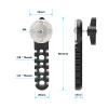 CAMVATE Rosette Extension Arm with M6 Thread Screw for DSLR Camera Cage Rig(Black) - 3099 view 2