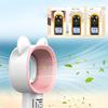 Leafless Fan Portable Handheld Fan Small Personal Fan USB Rechargeable Fan Office Travel Indoors,White view 4