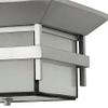 2 Light Medium Outdoor Flush Mount in Transitional-Craftsman-Coastal Style 12.25 inches Wide By 7 inches High-Titanium Finish-Incandescent Lamping Type Transitional Craftsman Coastal Outdoor view 3