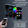Car Radio Bluetooth 4 x 45W Universal 1 Din Car Stereo Bluetooth Hands-free Built-in Microphone 4X45W Car Radio Receiver, App Control/Dual USB/TF/FM/AUX/WMA/WAV/MP3 Media Player with 7 Colorful Lights view 4