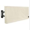 iBirdie Outdoor TV Cover 28 to 32 inch Weatherproof, Cover Size 29''L x 19''H, Waterproof for Outside Flat Screen 28 to 32 inch TV, Beige, 600D Thick Fabric Screen Protector with Bottom view 1
